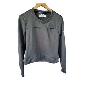 Adidas AEROREADY SAMPLE Crew Neck Front Slit Chest Pocket Pullover Sweatshirt S